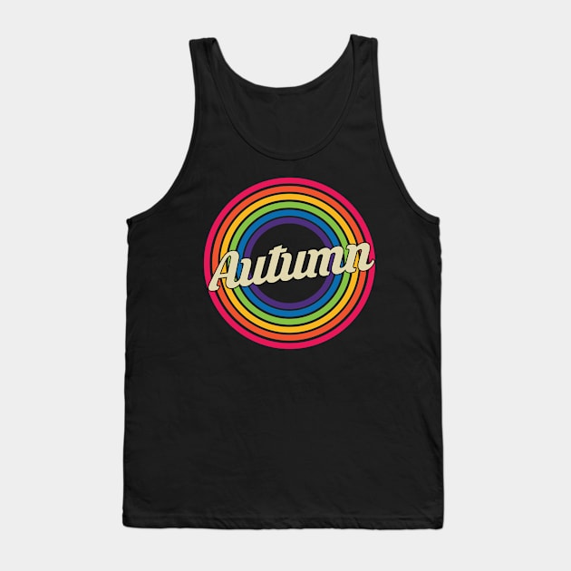 Autumn - Retro Rainbow Style Tank Top by MaydenArt